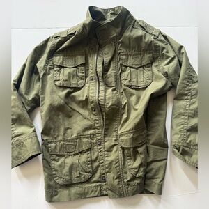 Baby gap Olive Green Military  Field Jacket 5